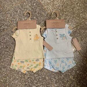 2 Baby boy 3 piece sets, size 3-6 months